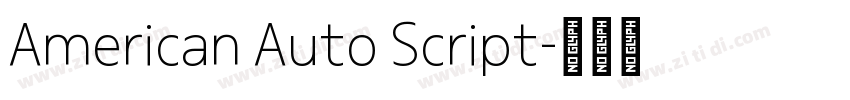 American Auto Script字体转换